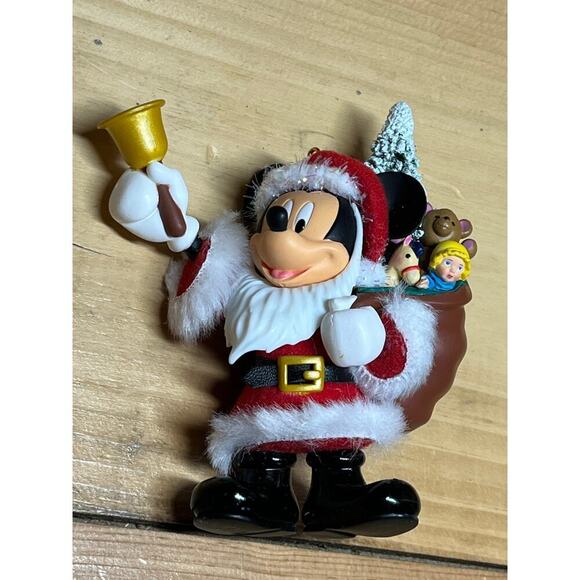 Mickey Mouse Disney Hallmark Here Comes Santa Christmas Ornament 2017 w box - Picture 1 of 8